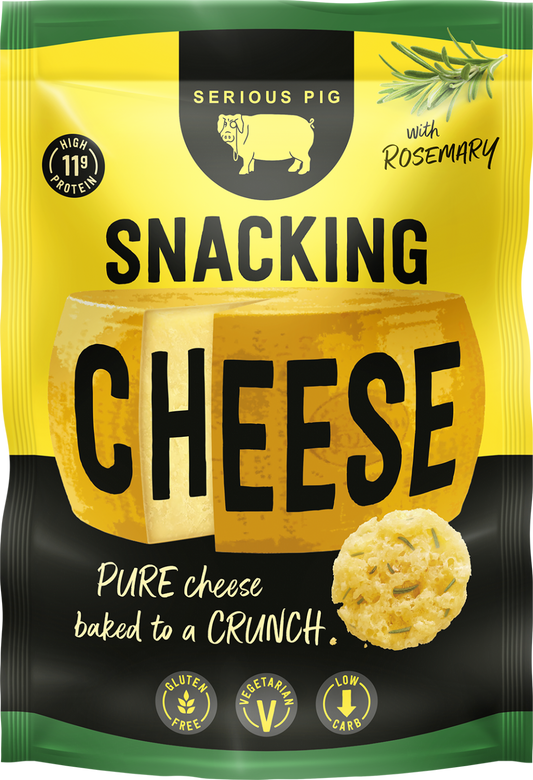 Serious Pig Crunchy Snacking Cheese With Rosemary 24G