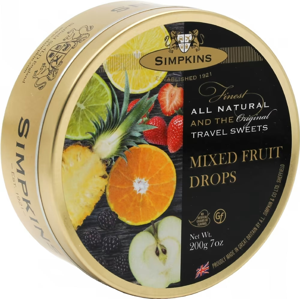 Simpkins Mixed Fruit Drops Travel Sweets, 2x200g