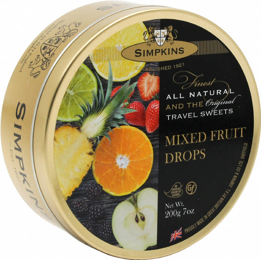 Simpkins Travel Sweets - Mixed Fruit Drops 200G