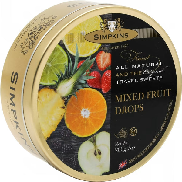 Simpkins Mixed Fruit Drops Travel Sweets, 6x175g