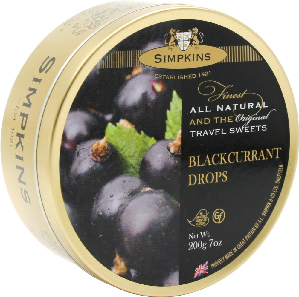 Simpkins Travel Sweets - Blackcurrant 200G