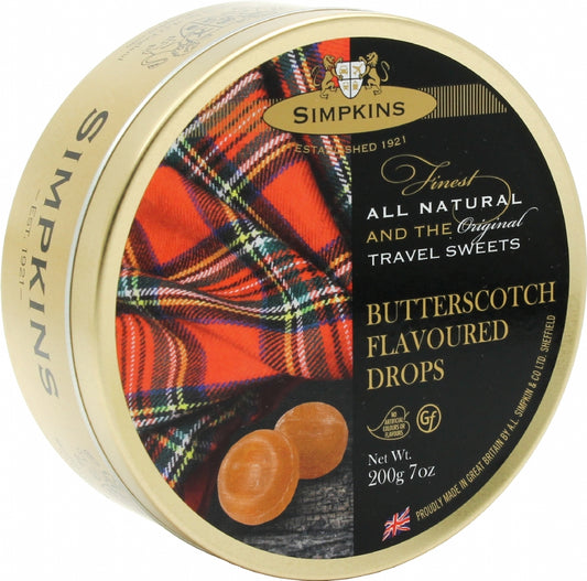 Simpkins Travel Sweets - Butterscotch Flavoured 200G