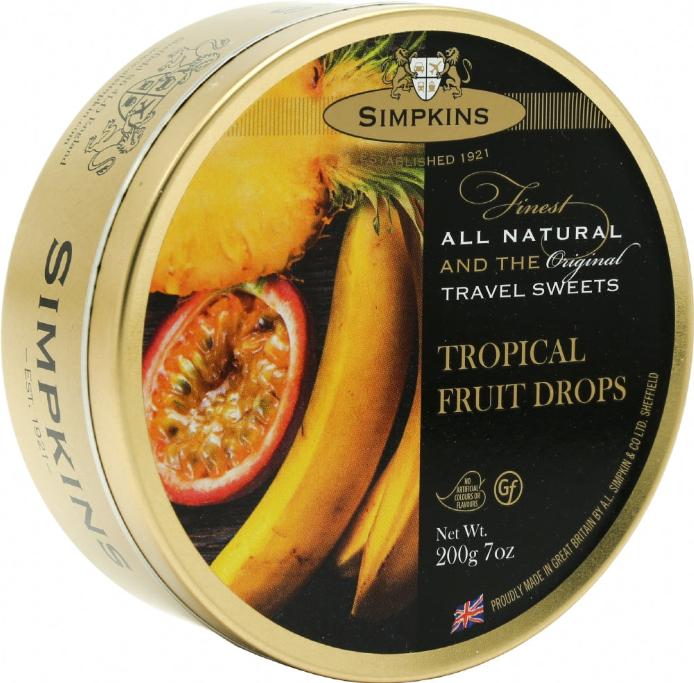 Simpkins Tropical Fruit Travel Sweets, 200G