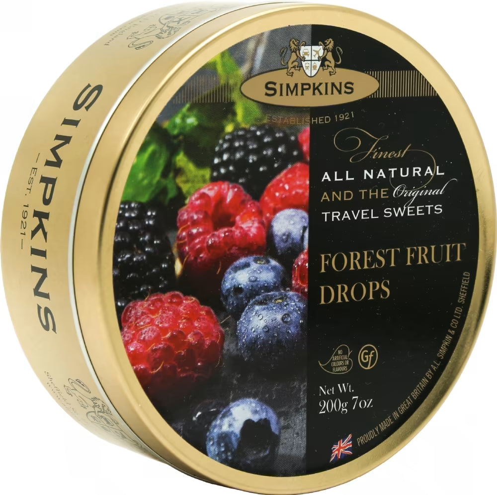 Simpkins Forest Fruit Drops Travel Sweets, 200g
