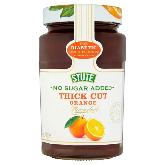 Stute Thick Cut Orange Marmalade - No Sugar Added 430G
