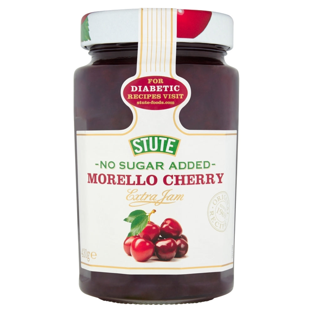 Stute Less Sugar Morello Cherry Jam, 430g