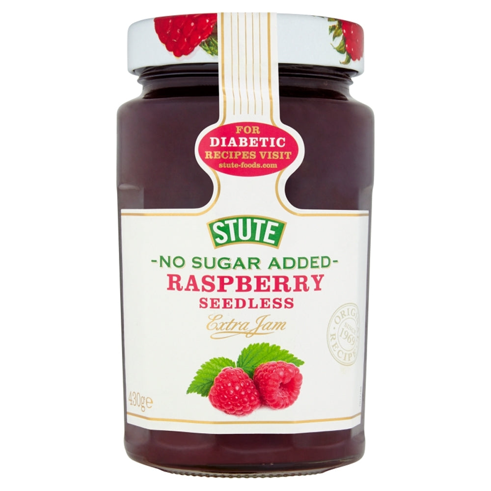 Stute Raspberry Seedless Extra Jam - No Sugar Added 430G – London Food Hall