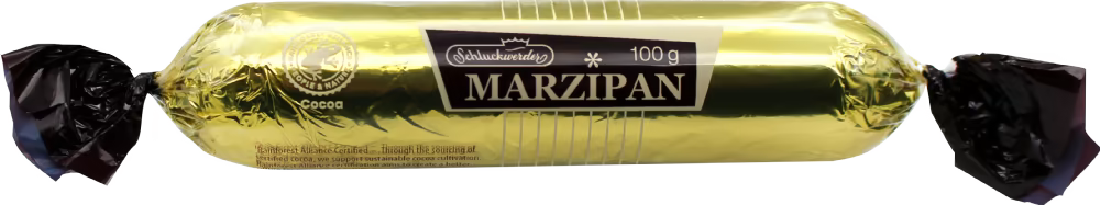 SCHLUCKWERDER Dark Chocolate Covered Marzipan Bar, 100g