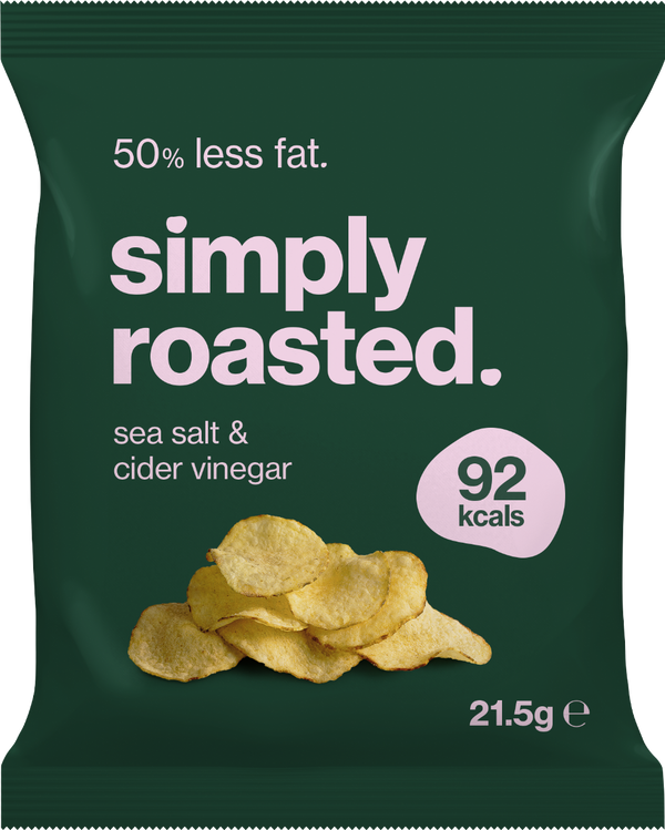 Simply Roasted Sea Salt & Cider Vinegar Crisps, 21.5G