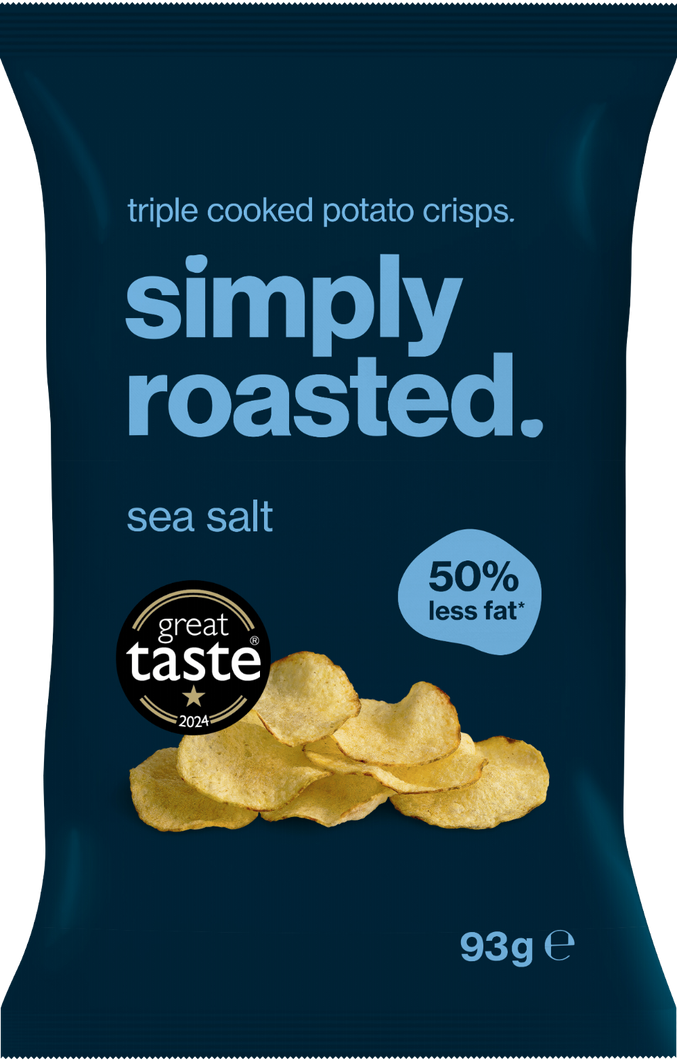 Simply Roasted Sea Salt Crisps, 93g