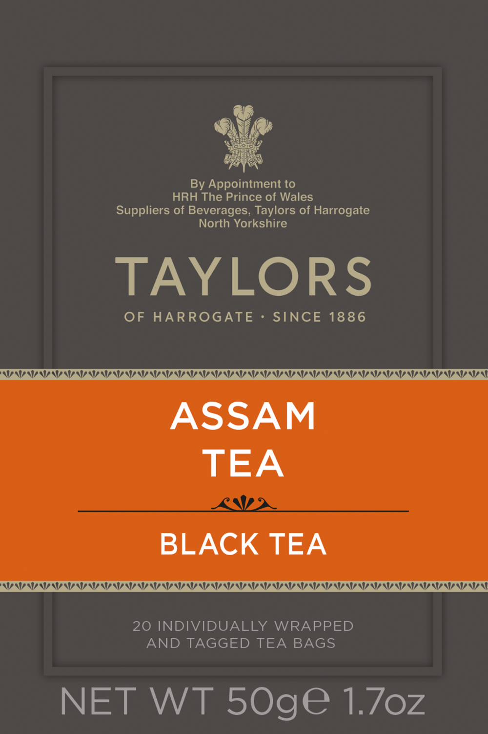 Taylors Of Harrogate Assam Tea - 20 Teabags 50G