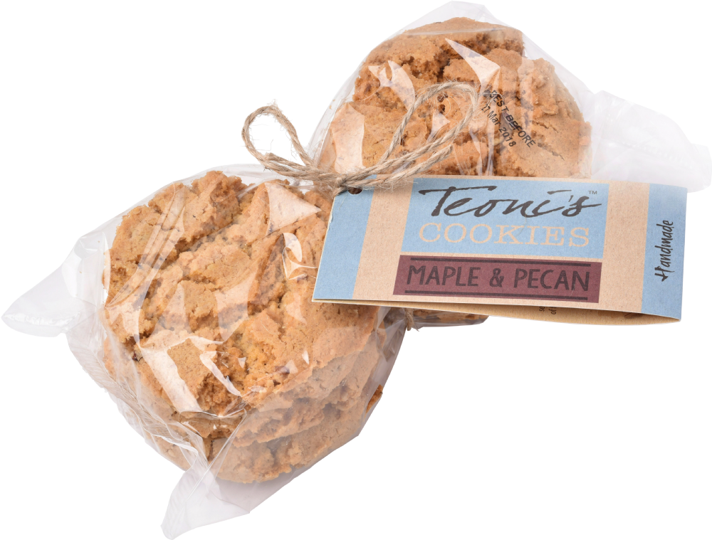 Teoni's Maple & Pecan Oat Crunch Cookies, 300g