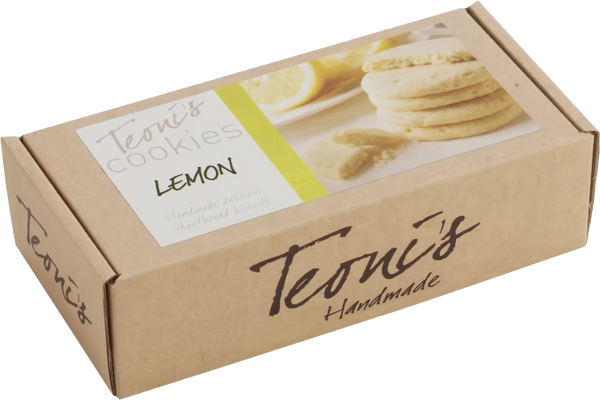 Teoni's Lemon Butter Shortbread Biscuits, 150g