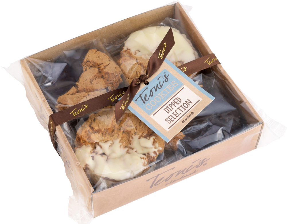 Teoni's Dipped Cookie Selection Box 400G