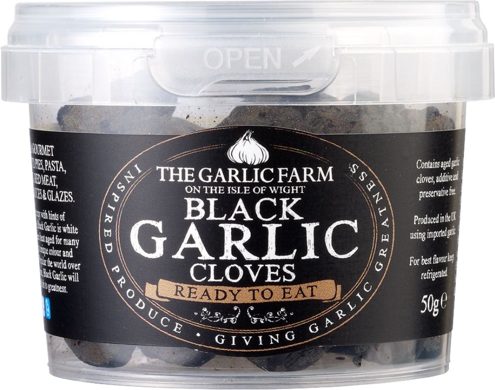 The Garlic Farm Black Garlic Cloves - Ready To Eat 50G