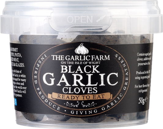 The Garlic Farm Black Garlic Cloves - Ready To Eat 50G