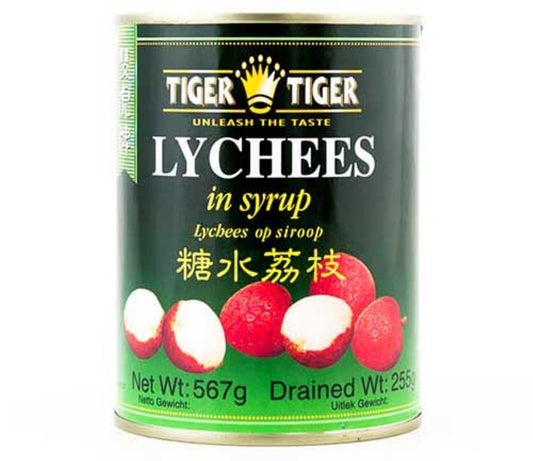 Tiger Tiger Lychees In Syrup 567G