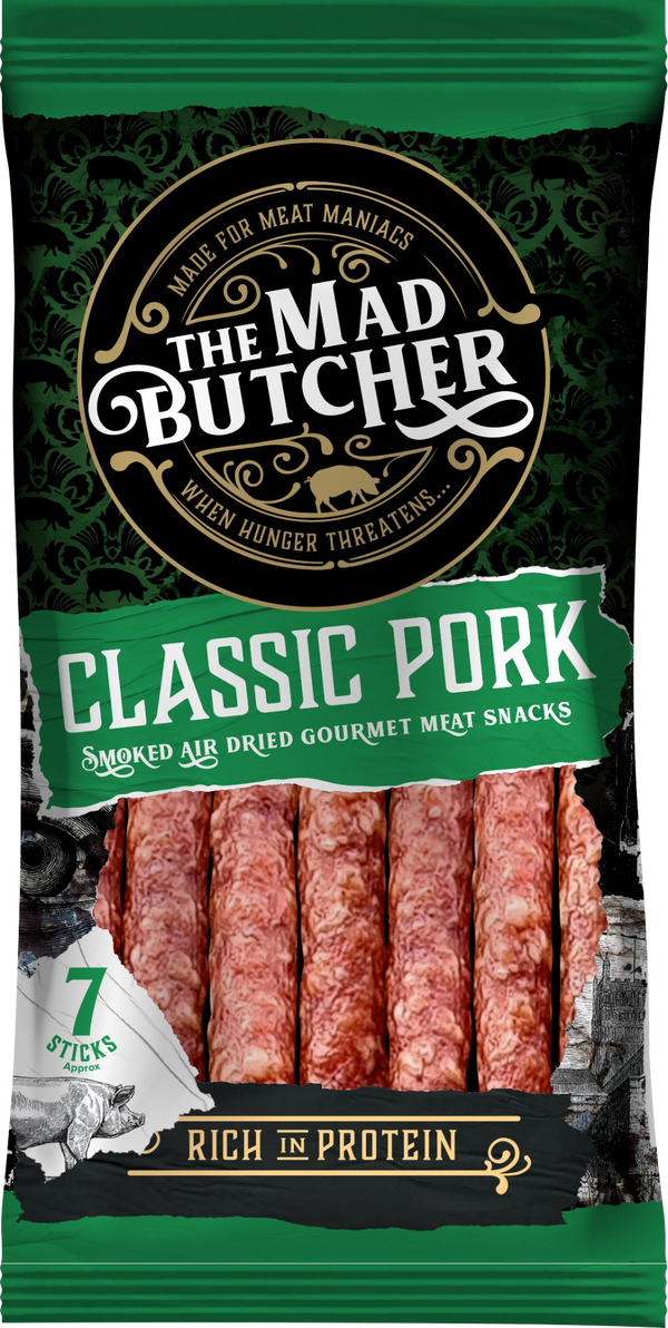 The Mad Butcher Classic Pork Salami Snack, 70g