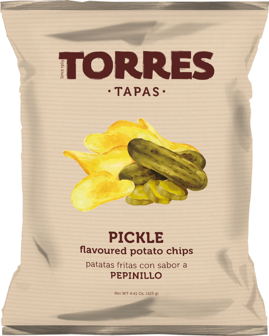 Torres Tapas Pickle Flavoured Potato Chips 125G