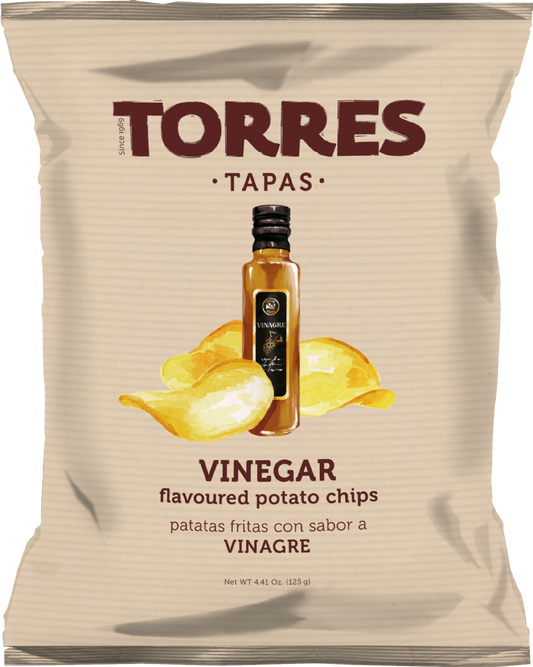 Torres Tapas Vinegar Flavoured Potato Chips 125G