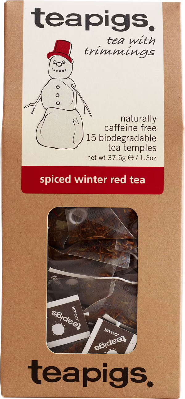 Teapigs 15 Spiced Winter Red Tea Temples, 37.5g