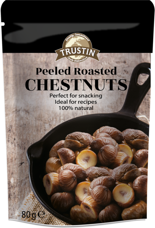 Trustin Peeled Roasted Chestnuts, 80g