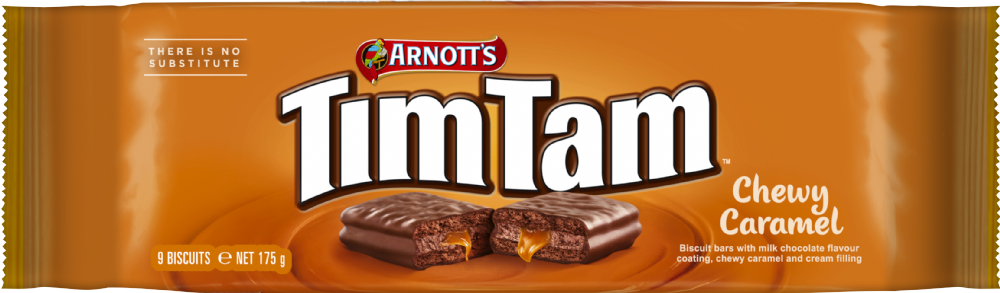 Arnott's Tim Tam Chewy Caramel Biscuits 175G