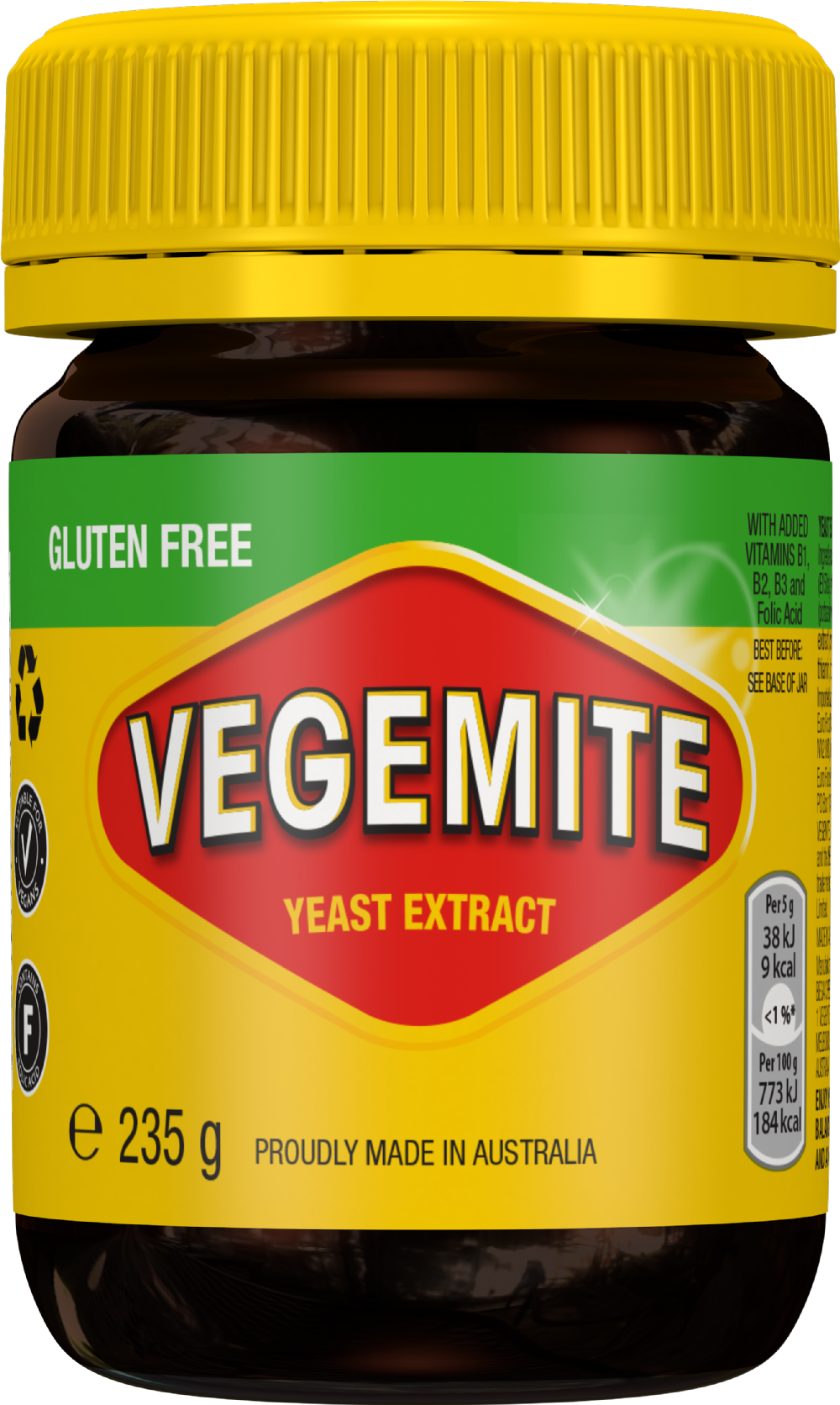 Vegemite Gluten Free Yeast Extract 235G