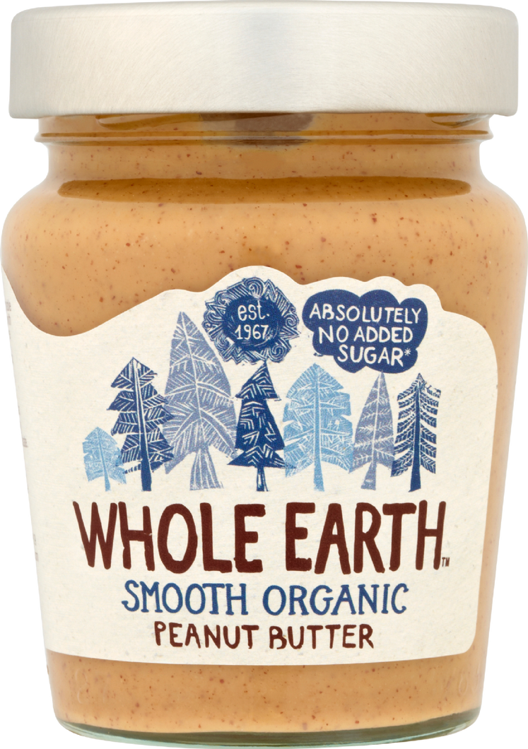 Whole Earth Smooth Organic Peanut Butter, 227g