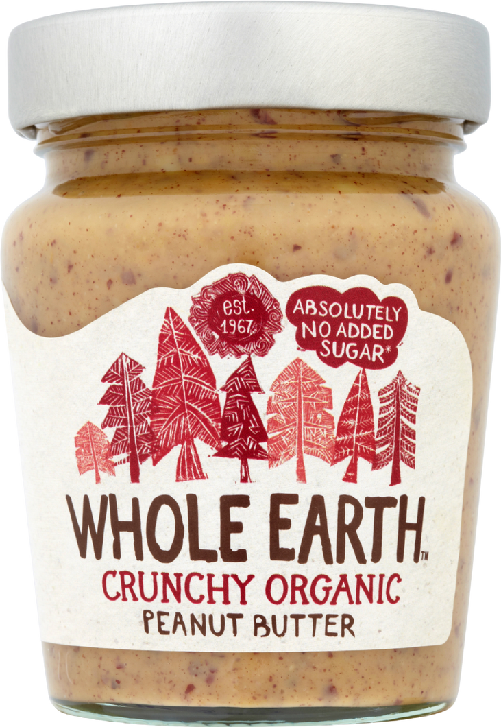 Whole Earth Organic Crunchy Peanut Butter, 227g
