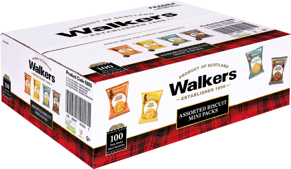 Walker's Assorted Twin Pack Biscuits 25G Pack of 100