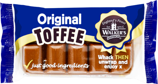 Walker's Nonsuch Original Creamy Toffee - Bar 100G