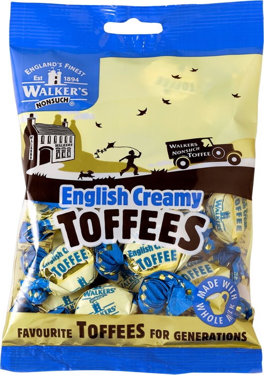 Walker's Nonsuch English Creamy Toffees - Bag 150G