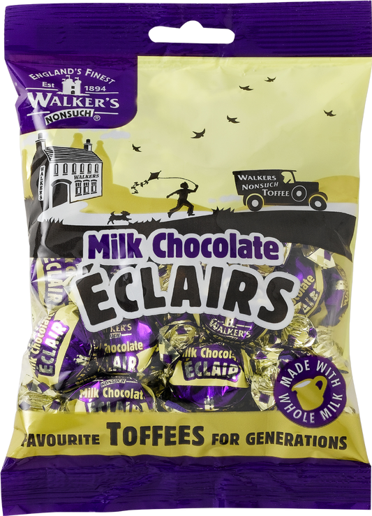 Walker's Nonsuch Milk Chocolate Éclairs - Bag 150G