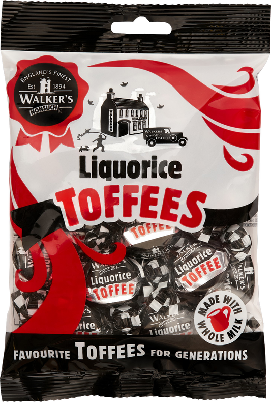 Walker's Nonsuch Liquorice Toffees - Bag 150G