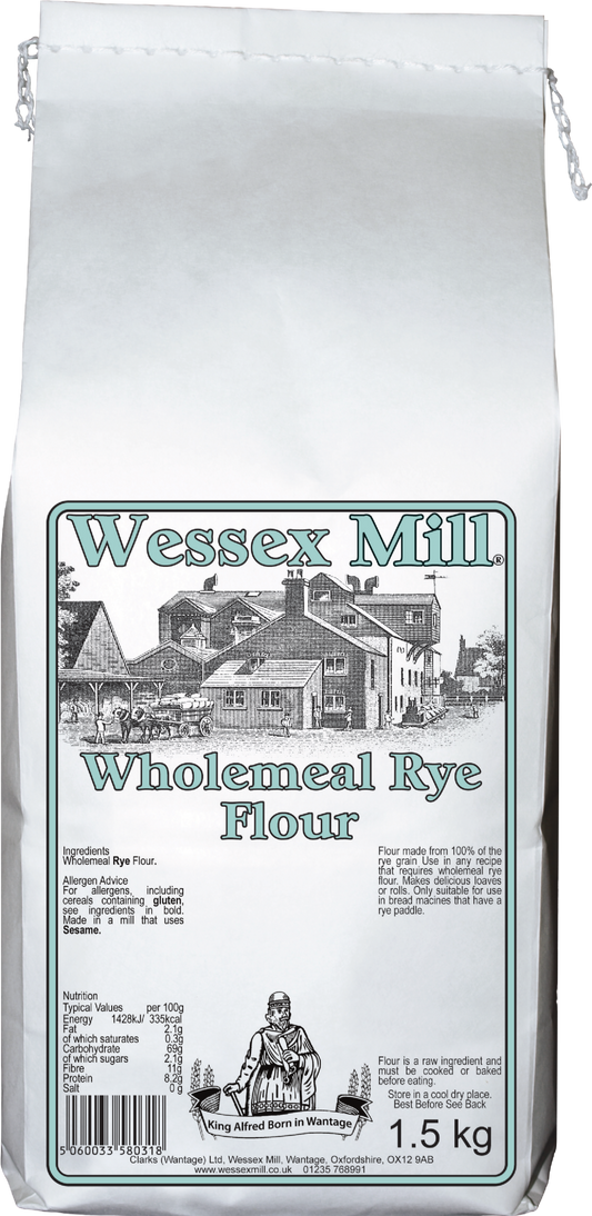 Wessex Mill Wholemeal Rye Flour 1.5Kg