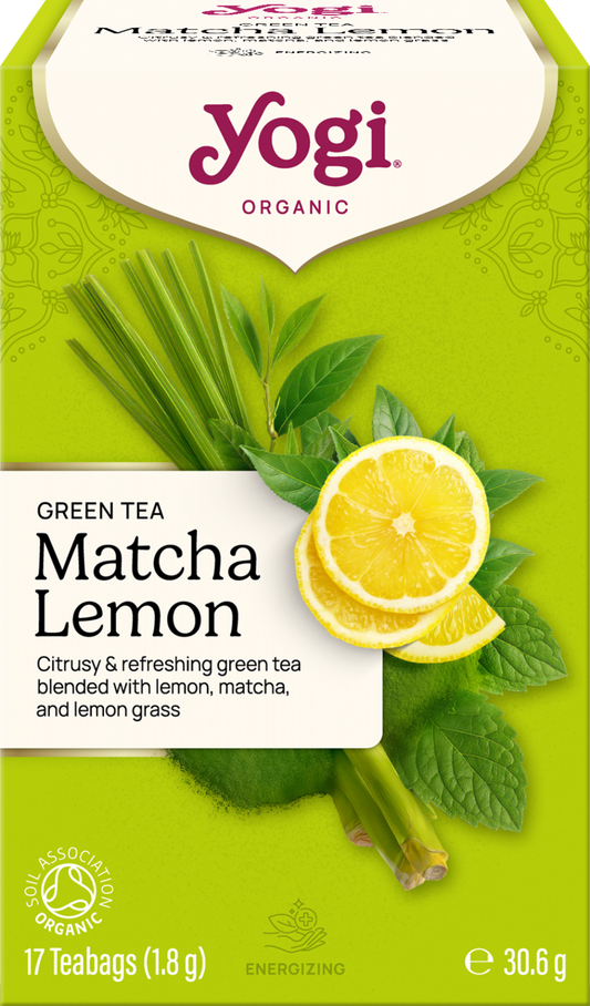 Yogi Tea Green Tea Matcha Lemon 17 Teabags 30.6g