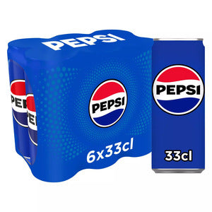 PEPSI Carbonated Drink with Plant Extracts 6x33cl Cans