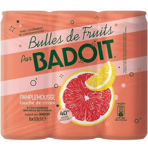 Badoit Grapefruit and Lemon 6 x 330ml Cans