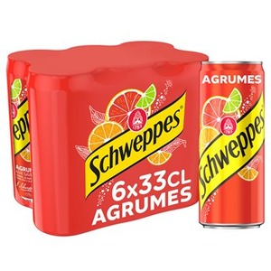 Schweppes Agrum Citrus Fruits Flavored 6x33cl