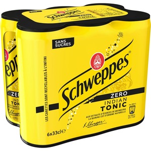 Schweppes Diet Tonic Water 6x33cl Can