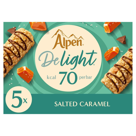 Alpen Light Bar Salted Caramel 5X19g