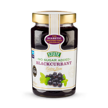 Stute No Sugar Added Blackcurrant Jam, 430g