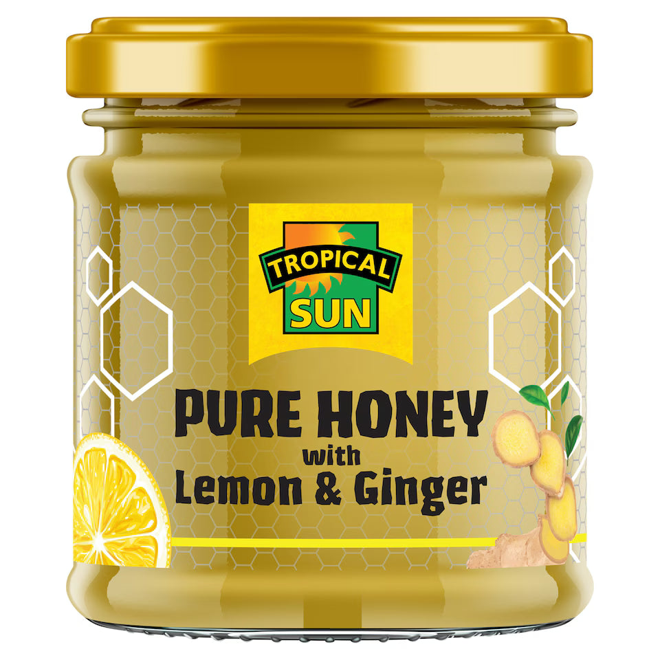 Tropical Sun Honey with Ginger and Lemon, 250g