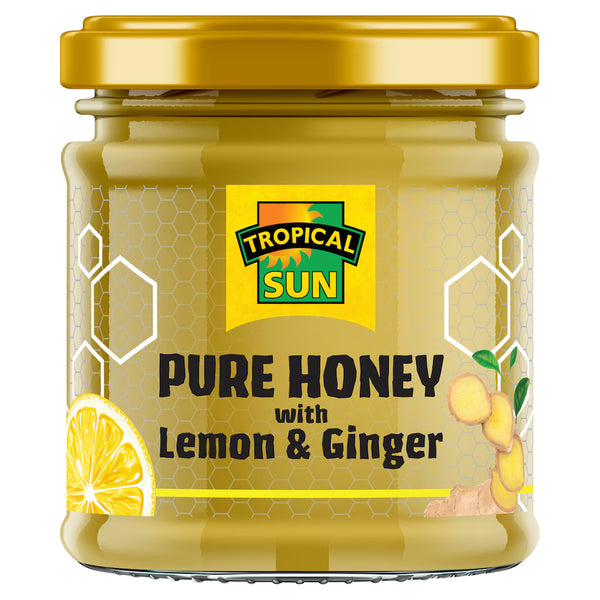 Tropical Sun Honey with Ginger and Lemon, 250g