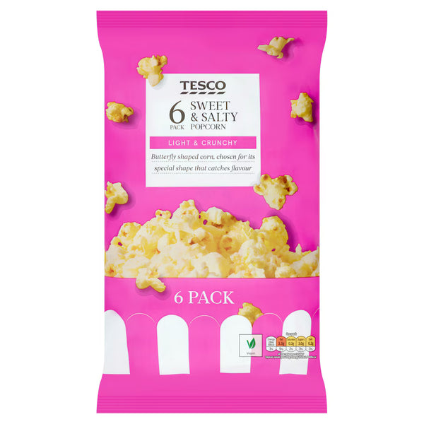 Tesco Sweet & Salted Popcorn, 6x14g
