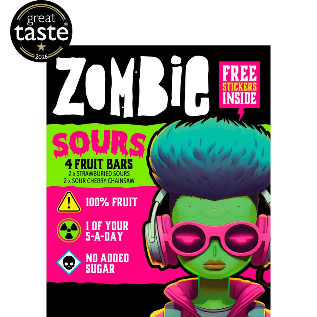 Zombie Fruit Bars Variety Sours Multipack 4 x 25g