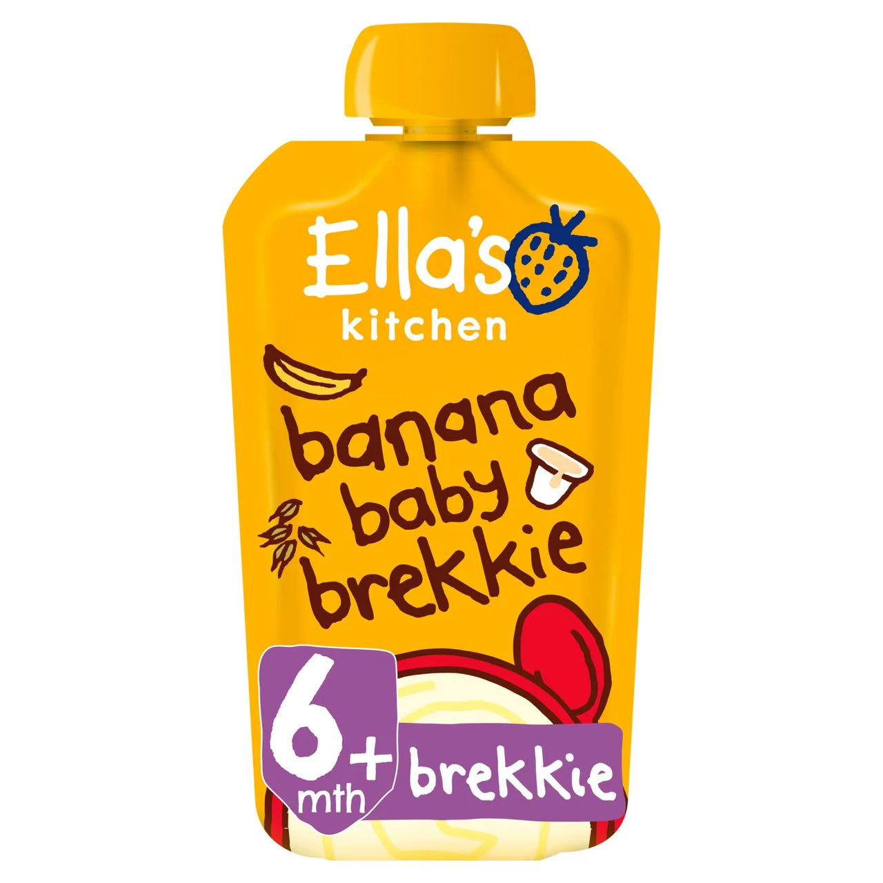 Ella'S Kitchen Banana Baby Brekkie Stage 1 From 6 Months 100G