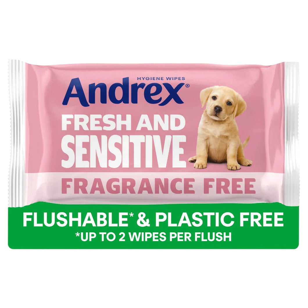 Andrex Fresh & Sensitive Hygiene Wipes - 30 per pack