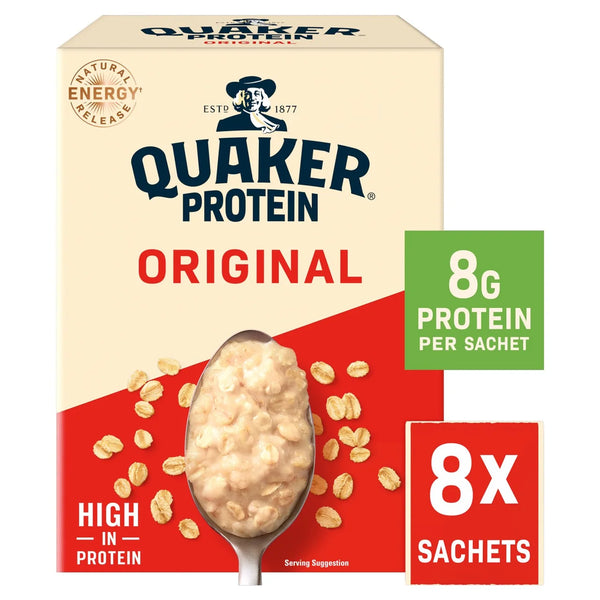 Quaker Oats High Protein Original Porridge 8  Sachets